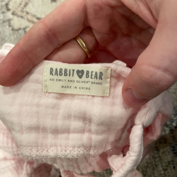 Rabbit and Bear Dress with Bloomers - Picture 3 of 5